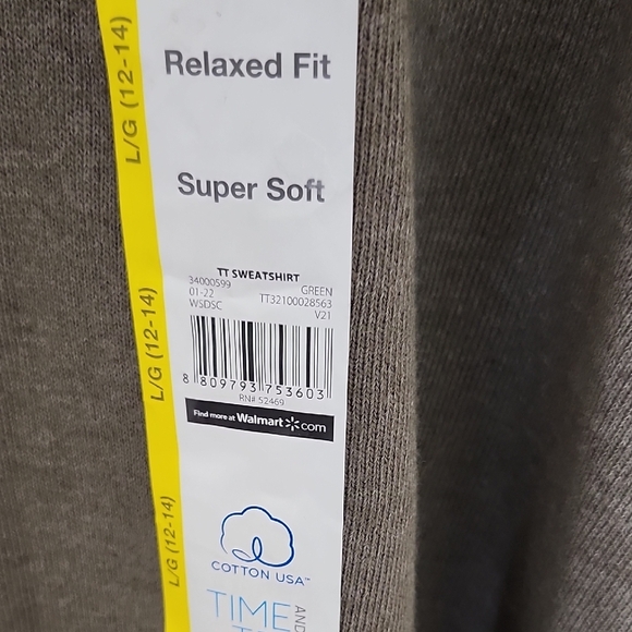 Time and Tru Women's Crew Neck Sweater - Dark Gray - Picture 4 of 14